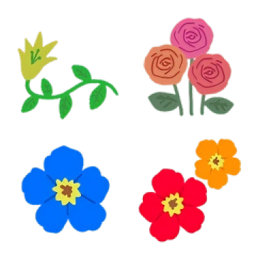 花と葉のオトナ可愛いフレーム