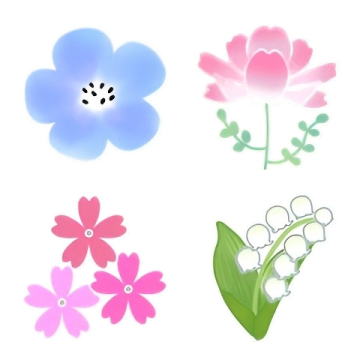春のお花絵文字